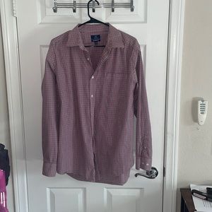 Red and blue mens dress shirt